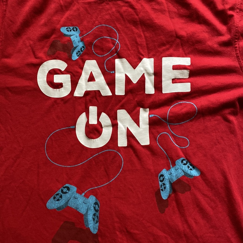 Red Gaming T-shirt for Boys or Girls- Like New- size XXL From Gap Kids!!